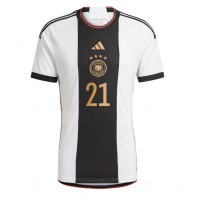 Germany Ilkay Gundogan #21 Replica Home Shirt World Cup 2022 Short Sleeve
